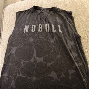 NOBULL Charcoal Floral Sleeveless Tee
